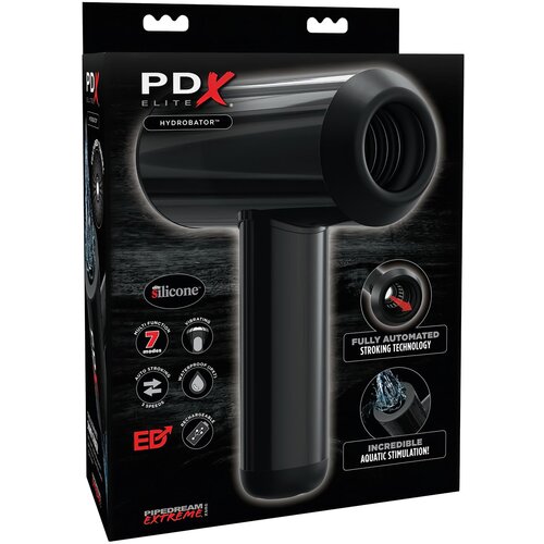 PDX Hydrobator - vodootporni, punjivi masturbator gore i dolje (crni) Cijene