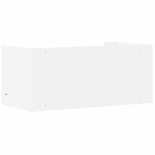  Zidna polica bijela 70,5 x 35 x 30,5 cm od konstruiranog drva Slike