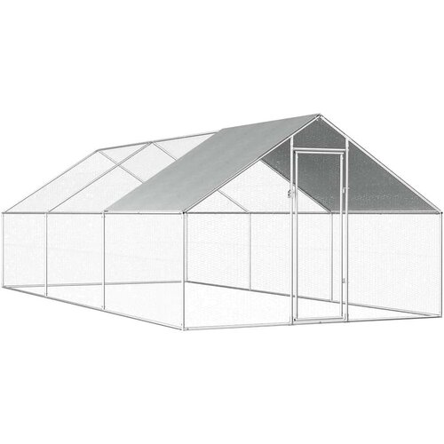 Vanjski kavez za kokoši od pocinčanog čelika 2,75 x 6 x 1,92 m Cene