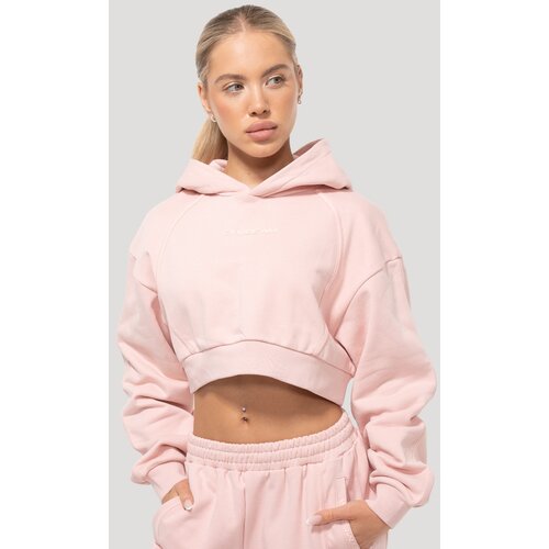 GymBeam Women‘s Mochi Cropped Hoodie Pink XL Cene