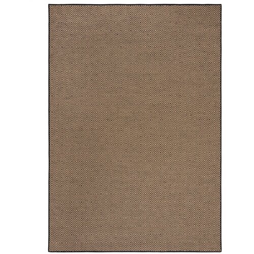 Flair Rugs Preproga iz jute v črni in naravni barvi 160x230 cm Diamond – Cene