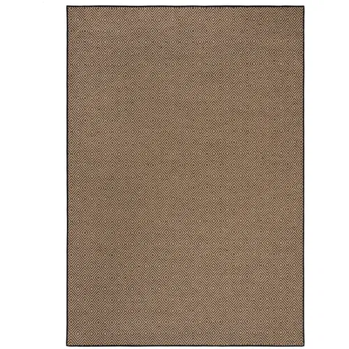 Flair Rugs Preproga iz jute v črni in naravni barvi 160x230 cm Diamond –