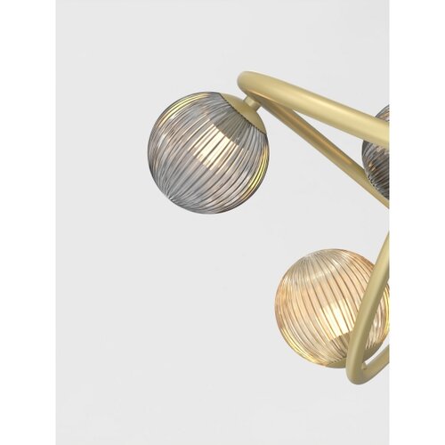 Wofi 8015-204 - LED stona lampa METZ 2xG9/3,5W/230V zlatna/siva Slike