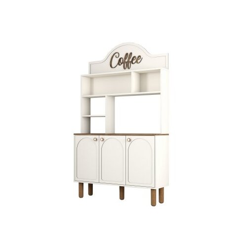 Hanah home bohem 861 vi&amp;scaron;enamenska vitrina za kafe u beloj boji (845HCT5822) Slike