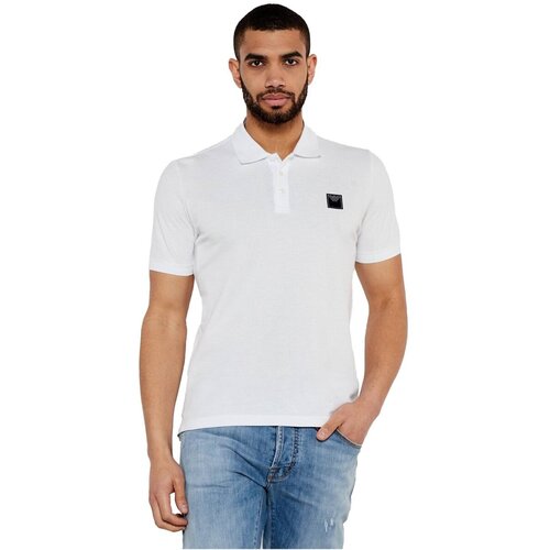 Emporio Armani Polo majice kratki rokavi EM000571 AF12336 Bela Slike