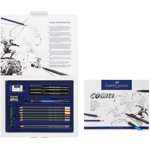  Set crtaći comic ilustration pk15 faber castell 167195 Slike