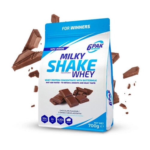 6PAK Milky Shake Whey &amp;ndash; Ukusan proteinski &amp;scaron;ejk za mi&amp;scaron;ićni rast i oporavak Slike