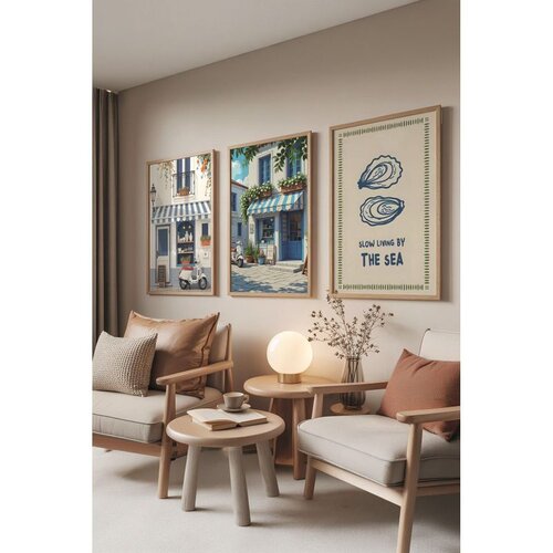 WALLXPERT &Ccedil;-300860 - 3040 Set dekorativnih slika u vi&scaron;e boja (3 komada) Cene