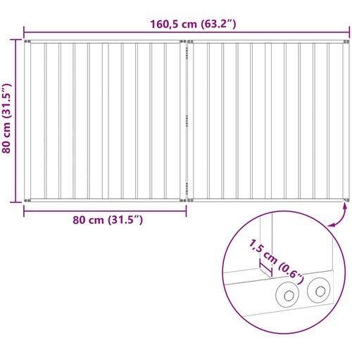  Vrata za pse 2 pcs Crna 80 x 80 cm Cinkani čelik Slike