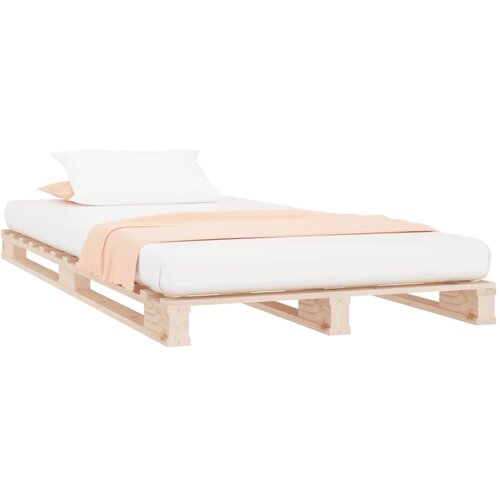  Krevet od paleta 75 x 190 cm od masivne borovine mali Slike