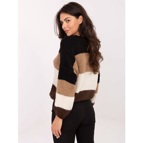 RUE PARIS Sweater-MI-SW-0409.85-black-brown Cene