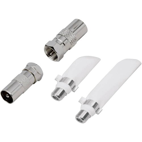 BKL Electronic 0403524 koaksialni/F-okenski prehodni set skozi okno Priključki: F-vtič, F-vtičnica, koaksialni vtič IEC, koaksialna vtičnica IEC 1 kos, (20437157) Cene