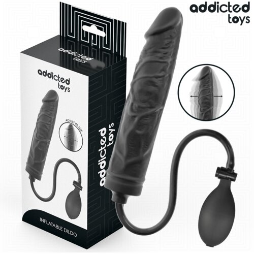 Addicted Toys Anal NAPIHLJIVI DILDO Addicted Toys Model 4 Black - silikonski in vodoodporen Cene