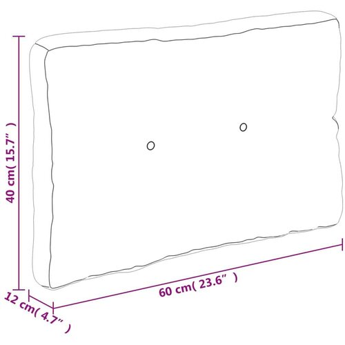 VidaXL Jastuk za palete crveni karirani 60 x 40 x 12 cm od tkanine Slike