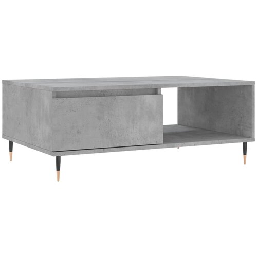 Maison Chic Klubska mizica - kavna mizica - Nizka mizica betonsko siva 90x60x35 cm inženirski les, (21753535) Slike