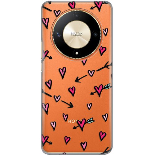  torbica silikonska print skin za honor magic 6 lite heart pattern Cene