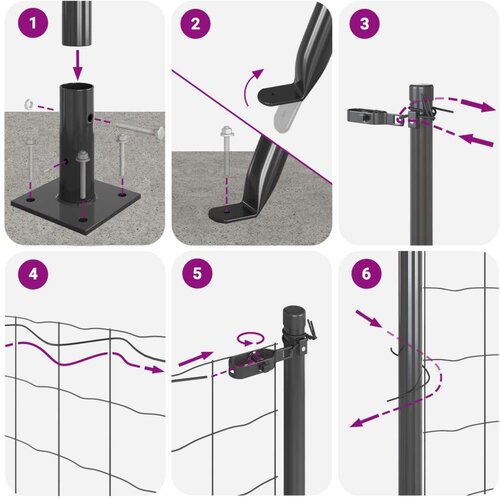 VidaXL Set Ograde Set od 2 Siva Metal 25 x 0.5 m Izdržljivo Slike
