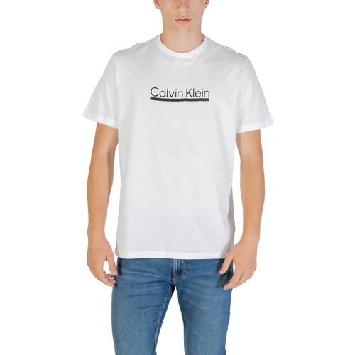 Calvin Klein Jeans Polo majice dolgi rokavi SS 30s EU SP OUTLINE LV04RC852G Bela Slike