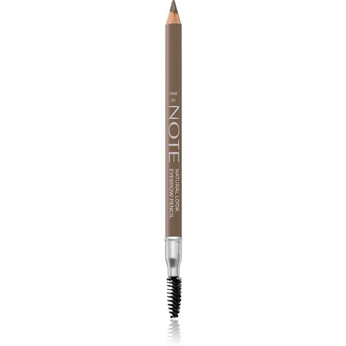 Note Cosmetique Natural Lool Eyebrow Pencil olovka za obrve sa četkicom 01 Fair 1,08 g Slike