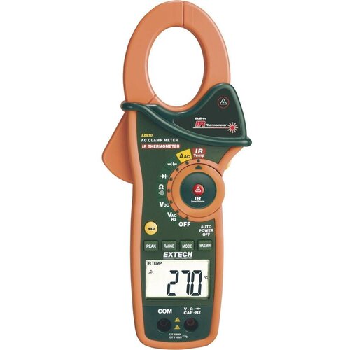 Extech EX810 strujne stezaljke, ručni multimetar digitalni IR termometar CAT III 600 V Zaslon (brojevi): 4000 Slike