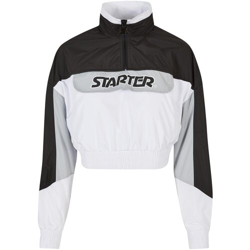 Starter Black Label Women's Starter Colorblock Pull Over Jacket Black/White Cene