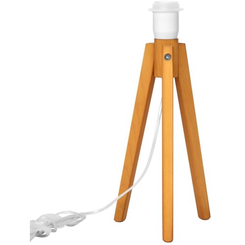  Stona lampa ALBA 1xE27/15W/230V bela/zlatna/hrast Slike