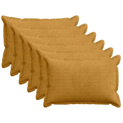  Presvlaka za jastuk 6 kom. HOUTEN Žuta 30 x 50 cm Kord - Žuta 30 x 50 cm 6 Cijene