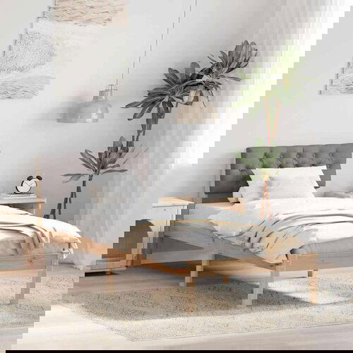  Kovinska posteljna konstrukcija Rjava in taupe 75 x 190 cm, (5000084781) Cene