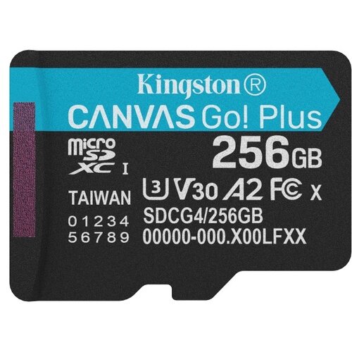 Kingston Memorijska kartica U3 V30 microSDXC 256GB Canvas Go Plus 200MB/s A2 SDCG4/256GBSP Cene