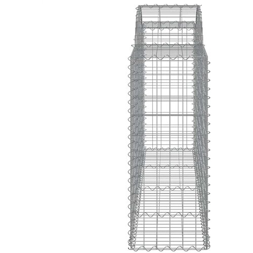  Lučne gabionske ko&amp;scaron;are 18kom 200x50x100/120cm pocinčano željezo Slike