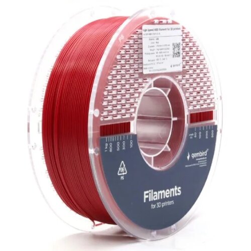 Gembird 3DP-ABS1.75HY-01-R abs filament velike brzine za 3D štampač 1.75mm, kotur 1KG red Cene