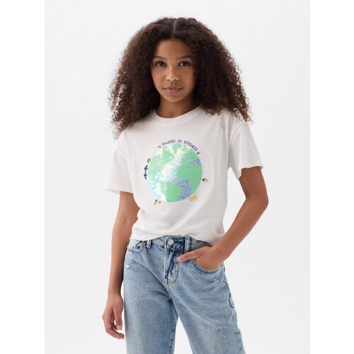 GAP Kids' T-shirt with sequins - Girls Cene