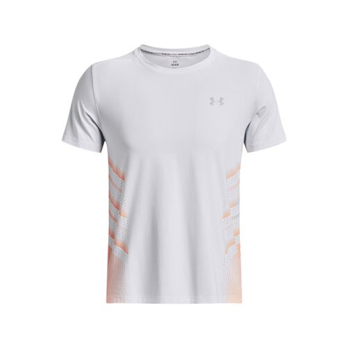 Under Armour UA Iso-Chill Laser Heat SS Shirt, White/Orange Blast - S, (20613600) Cene
