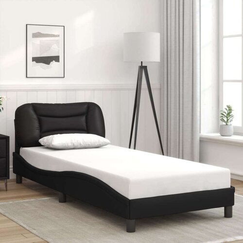 VidaXL okvir kreveta s led svjetlima crni 80 x 200 cm od umjetne kože Slike