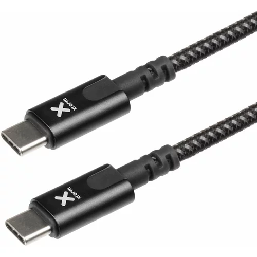 Xtorm Kabel za polnjenje in sinhronizacijo USB-C v USB-C, najlonski pleten, 2 m, - crn, (20618106)