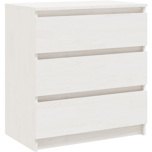 Maison Chic Nočna omarica - Nočna miza bela 60x36x64 cm trdna borovina, (21690248) Cene
