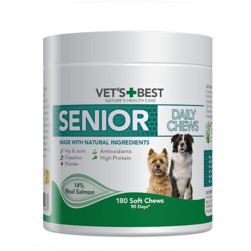  Vet's Best Senior Daily Chews losos - 400 g (180 tableta za žvakanje) Cijene