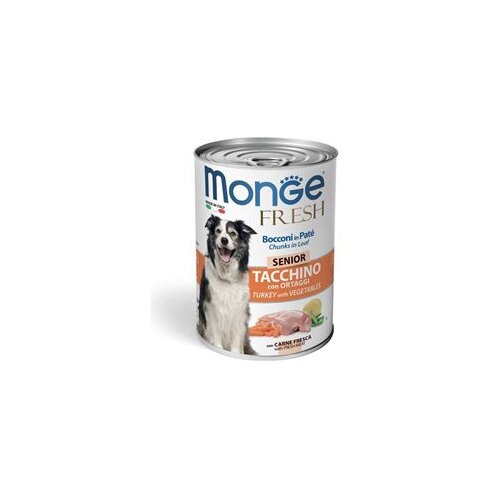 Monge fresh dog Senior Puran in Zelenjava 400 g Cene