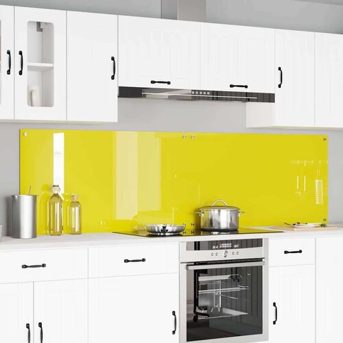 Za&amp;scaron;čita za kuhinjo 2 pcs Rumena 110 x 60 cm kaljeno steklo, (5000070105) Slike