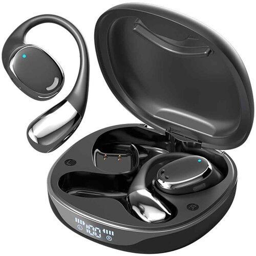 Venisymlis Športne ušesne slušalke Bluetooth 5.3, LED zaslon, močna baza, glavne slušalke, (22102560) Cene