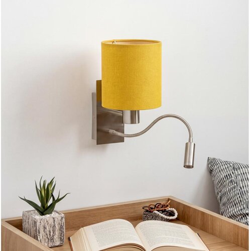  Brilagi - LED fleksibilna zidna lampa NUBILA 1xE27/25W/230V+LED/3W hrom/žuta Cene