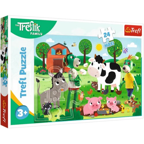  24 Maxi Treflik Family Trefliki in the Countryside Trefl 14361 Slike