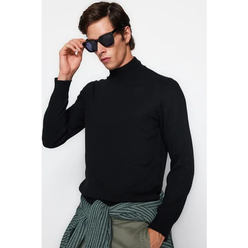 Trendyol Sweater - Black - Slim fit