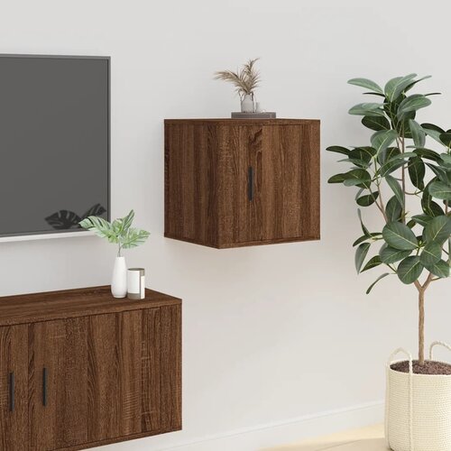 VidaXL Zidni TV ormarić Smeđi hrast 40x34,5x40 cm Slike