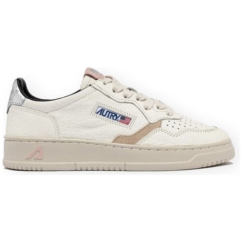 Autry Nizke superge Medalist Low Leather W - White/Silver/Pink Bela Slike