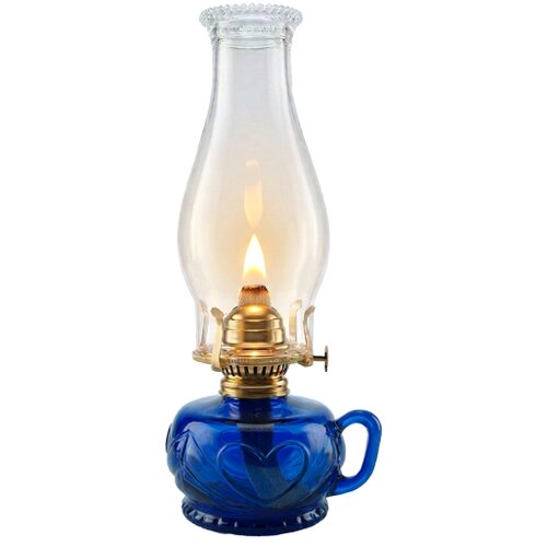 Brilagi Petrolejska lampa MERLIN, plava Slike