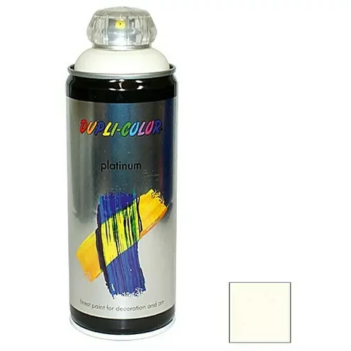 Dupli color Platinum Sprej s lakom u boji platinum RAL 9001 (Kremasto bijele boje, 400 ml, Svilenkasti mat)