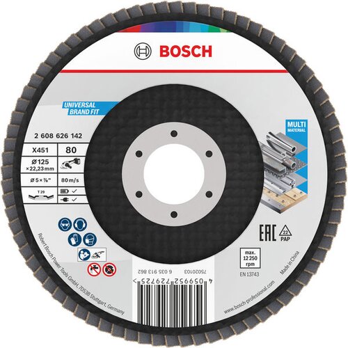 Bosch Lamelni disk X451 2608626177, O125, T29, G80, 15 komada Cene
