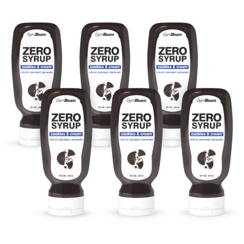 GymBeam zero syrup cookies & cream 6 x 320 ml Cene