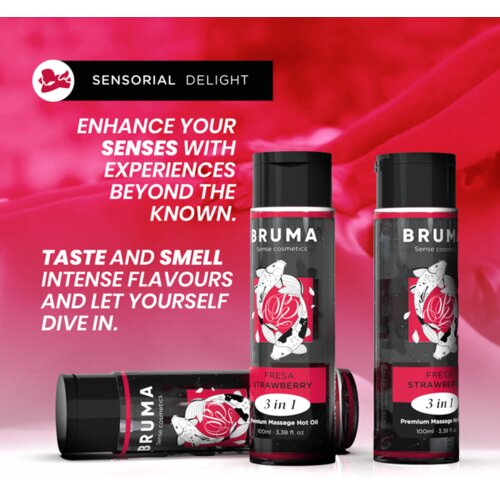 Bruma masažno olje hot oil strawberry 3in1 Slike